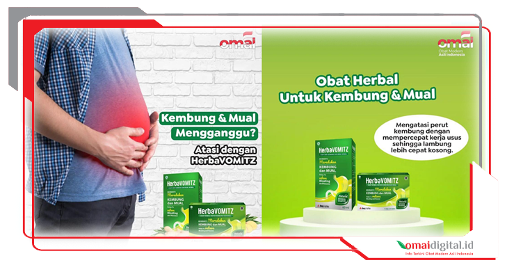 OMAI HerbaVOMITZ Mengandung Zat Aktif Avominol Atasi Mual dan Kembung OMAI HerbaVOMITZ Mengandung Zat Aktif Avominol Atasi Mual dan Kembung
